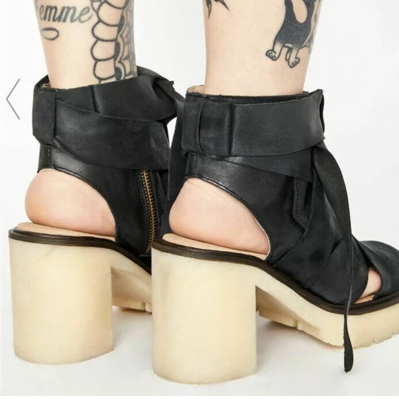 Free People Blake Platform Chunky Heels - Picture 4 of 16